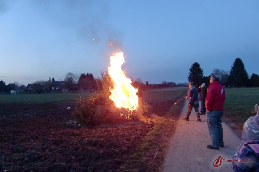 Weihnachtsbaumverbrennung
