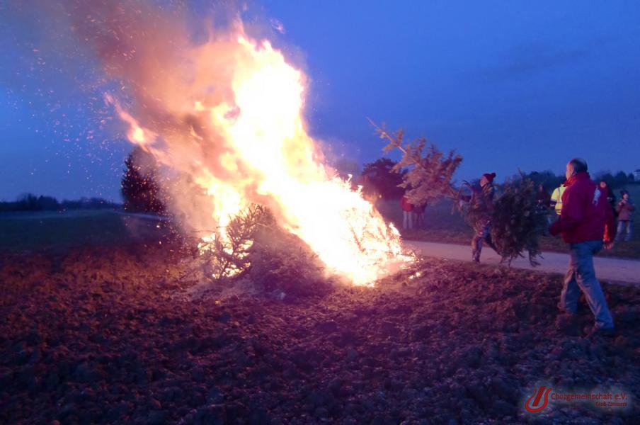 Weihnachtsbaumverbrennung