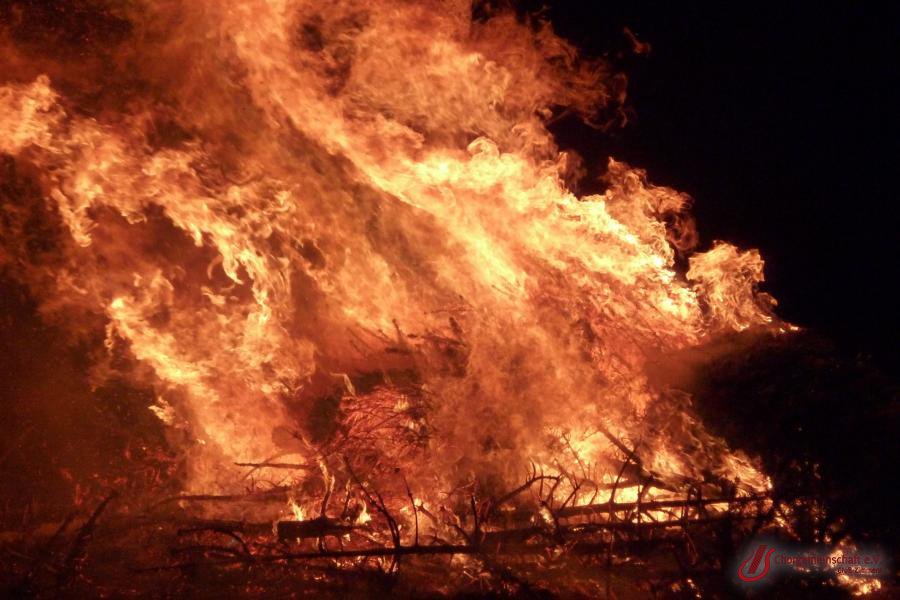 Weihnachtsbaumverbrennung