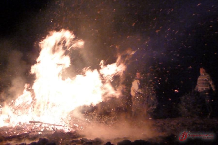 Weihnachtsbaumverbrennung