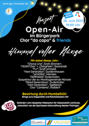 17. Open-Air - Konzert im Bürgerpark - Gastauftritt von Chorus Line und weiteren Chören